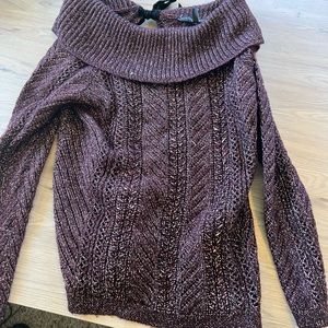 Whbm purple sweater